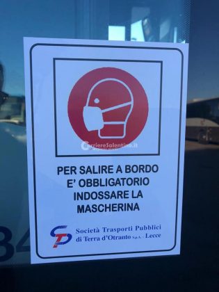 Trasporti, Stp riparte e dona guanti usa e getta agli utenti - Corriere Salentino
