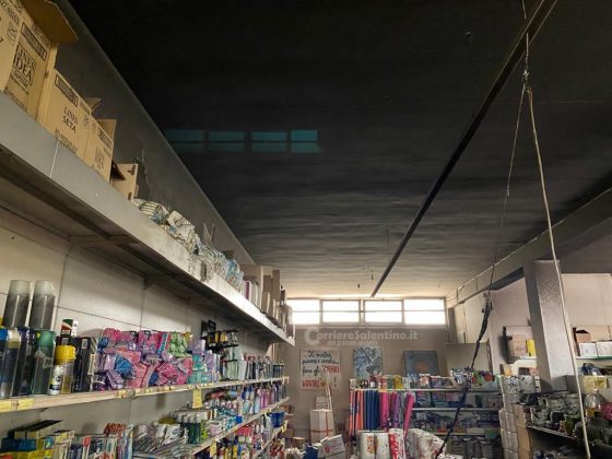 Raid incendiario all'interno del supermercato: in tre scatenano le fiamme nel negozio, danni ingenti - Corriere Salentino