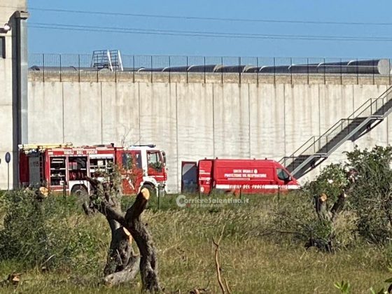 Principio d'incendio nella discarica, fumo in uno dei biotunnel: limitati i danni - Corriere Salentino