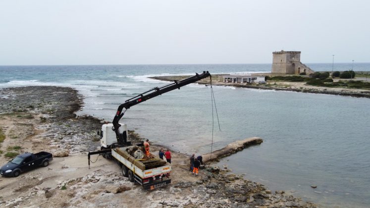 Operazione “Saponara”, blitz congiunto per liberare la spiaggetta - Corriere Salentino