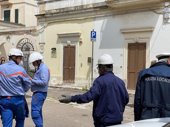 Paura nel centro del paese: crolla parte del solaio di una palazzina. Evacuate abitazioni - Corriere Salentino