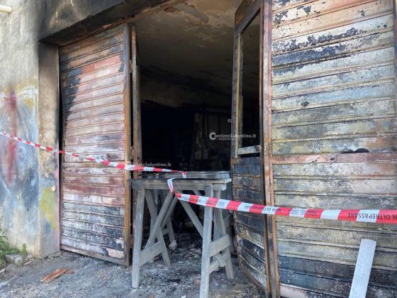 Fiamme all’alba, incendio distrugge Punto e locale adibito ad autocarrozzeria - Corriere Salentino