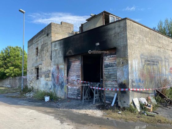 Fiamme all’alba, incendio distrugge Punto e locale adibito ad autocarrozzeria - Corriere Salentino