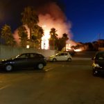 Paura sul lungomare: si scatena incendio nella pineta. A rischio case e auto - Corriere Salentino