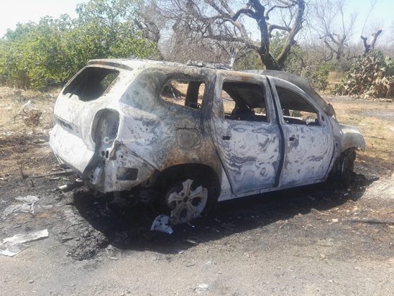 Notte "rovente" nel basso Salento, incendio distrugge completamente un Suv: il rogo è doloso - Corriere Salentino