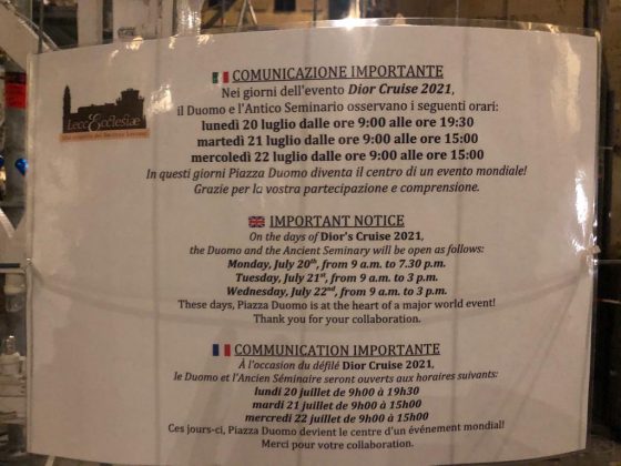 Dior a Lecce. Sfilata a porte chiuse e polemiche sui social per le luminarie - Corriere Salentino