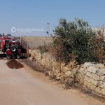 Il rogo si estende anche in un frantoio, fuoco e danni alla periferia del paese - Corriere Salentino