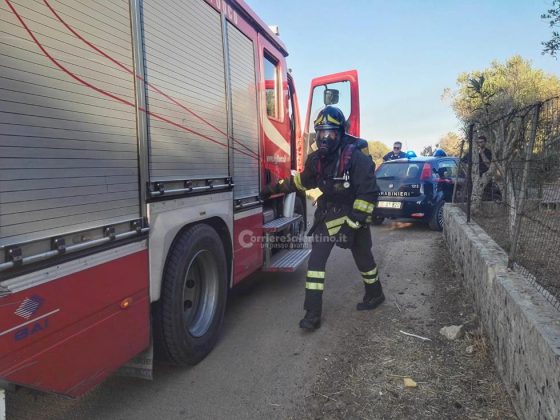 Inferno di fuoco nell'azienda agricola: fiamme minacciano casa e animali. Distrutti mezzi agricoli - Corriere Salentino
