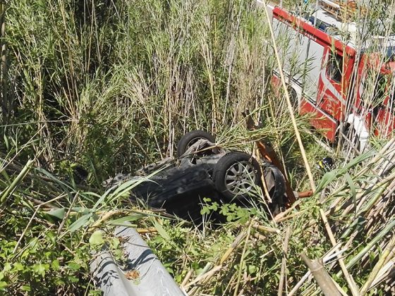 Sfonda il guardrail e vola giù dal cavalcavia con l'auto: paura per una 20enne - Corriere Salentino