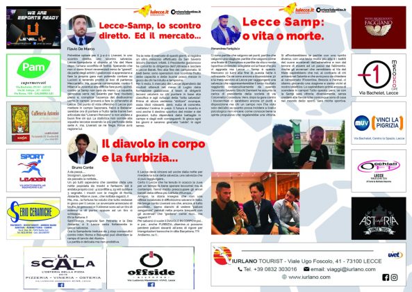 Lecce – Samp, lo scontro diretto per la salvezza - Corriere Salentino