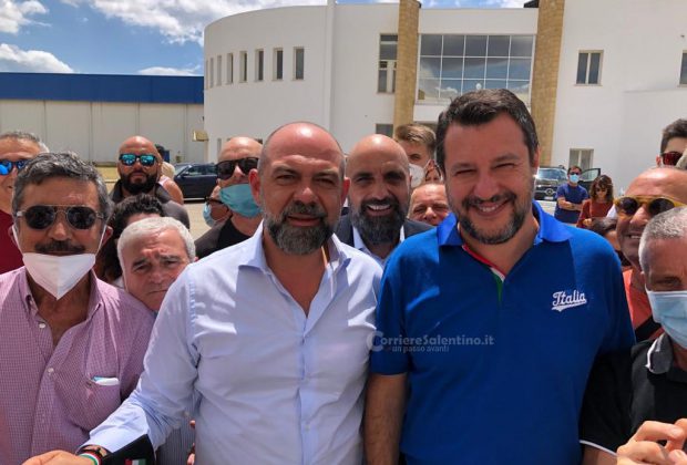 Salvini nel Sud Salento. Bordate a Emiliano: “Fa accordicchi perché ha paura”. La competizione con i fittiani - Corriere Salentino