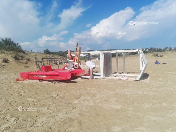 Tromba d'aria in spiaggia, lidi devastati e turisti feriti - Corriere Salentino