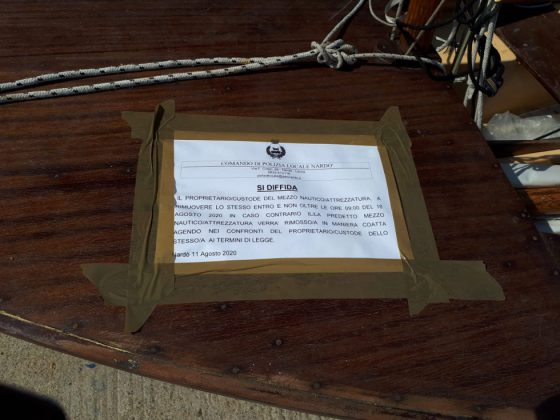 Santa Caterina: natanti abusivi allo scalo di alaggio, diffidati i proprietari - Corriere Salentino