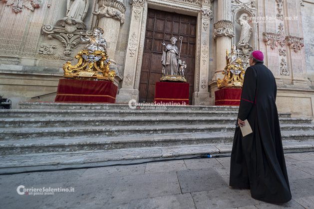 Riti liturgici nella solennità dei Santi Patroni Oronzo, Giusto e Fortunato: gli appuntamenti di domani - Corriere Salentino