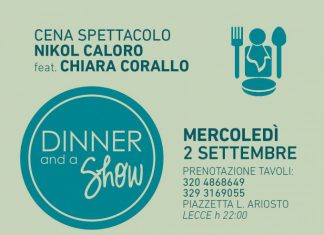 DINNER & A SHOW NIKOL CALORO OSPITE CHIARA CORALLO