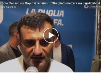 Antonio Decaro sul flop dei renziani: “Sbagliato mettere un candidato dopo le primarie”