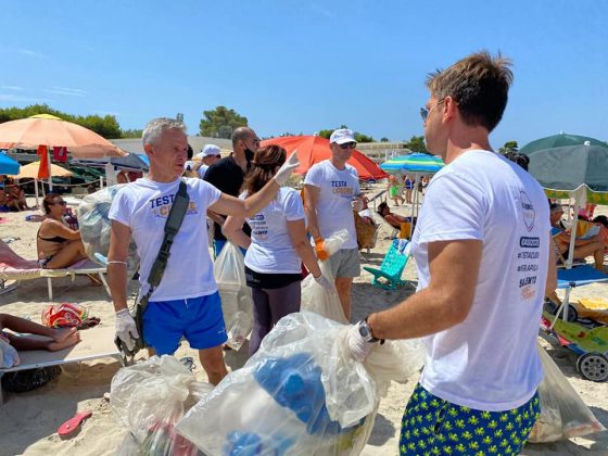 Al termine l'iniziativa "Salento coast to coast", promossa da Cristian Casili (M5s) per pulire dai rifiuti i 150 chilometri di costa salentina - Corriere Salentino