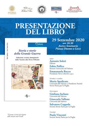 "Storia e storie della Grande Guerra", a Lecce la presentazione del libro - Corriere Salentino