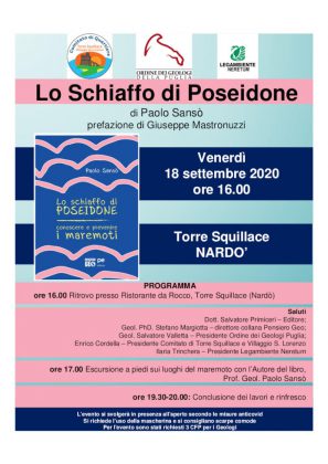 "Lo Schiaffo di Poseidone", a Torre Squillace la presentazione del libro di Paolo Sansò - Corriere Salentino
