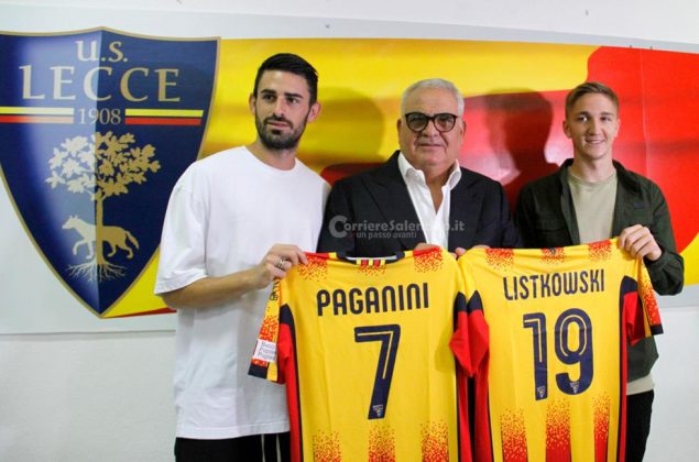 Paganini: "Sono multiuso", Listkowski: "Lavorerò duro". Calciomercato, Adjapong più vicino - Corriere Salentino