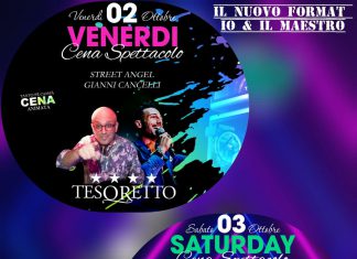 Cena Spettacolo di sabato al Tesoretto