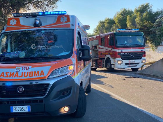Violento schianto sulla via per il mare: Panda accartocciata. Due feriti in codice rosso al "Fazzi" - Corriere Salentino