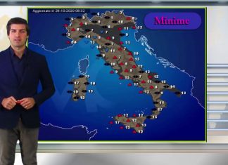 Le previsioni meteo di oggi 30 ottobre 2020