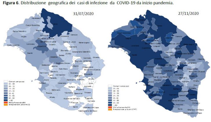 Report Asl: ecco l’avanzata del covid nelle comunità leccesi. 2324 positivi in provincia, 284 a Lecce. 80 a Nardò - Corriere Salentino