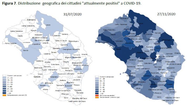 Report Asl: ecco l’avanzata del covid nelle comunità leccesi. 2324 positivi in provincia, 284 a Lecce. 80 a Nardò - Corriere Salentino