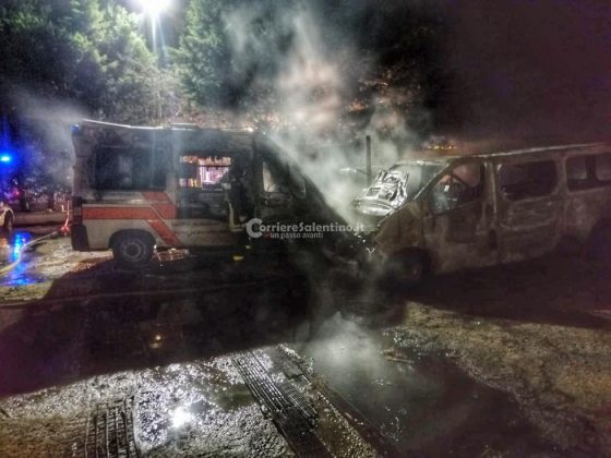 Rogo nella ditta di autonoleggio, quattro mezzi in fiamme: indagini in corso - Corriere Salentino