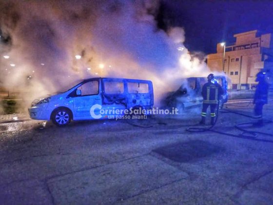 Nuovo raid contro i mezzi di una ditta di noleggio auto, bruciati nella notte altri due furgoni - Corriere Salentino