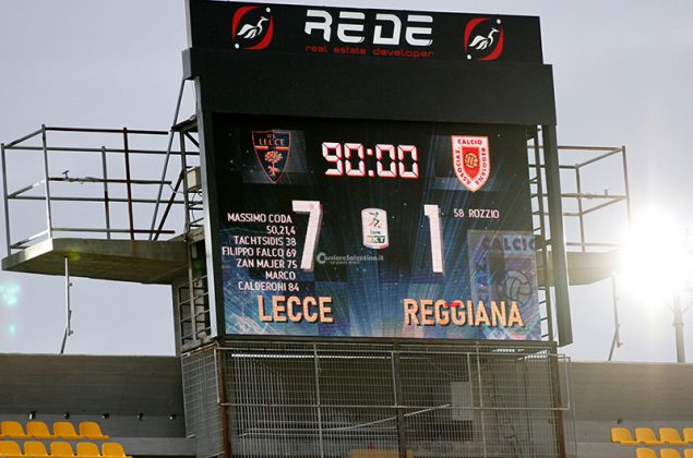 Lecce da sogno, devastante 7-1 alla Reggiana - Corriere Salentino