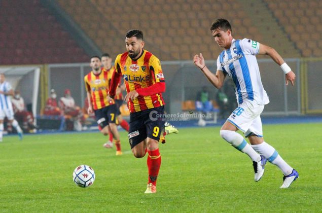 Prima vittoria in casa per i giallorossi, 3-1 sul Pescara di Oddo - Corriere Salentino