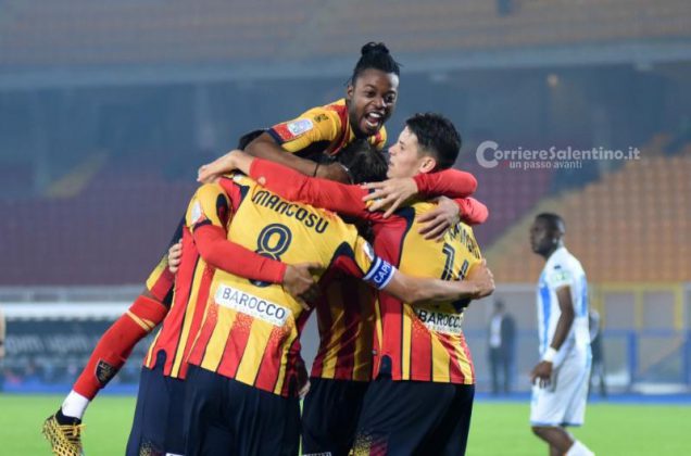 Prima vittoria in casa per i giallorossi, 3-1 sul Pescara di Oddo - Corriere Salentino