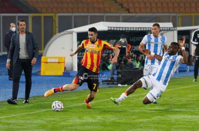 Prima vittoria in casa per i giallorossi, 3-1 sul Pescara di Oddo - Corriere Salentino