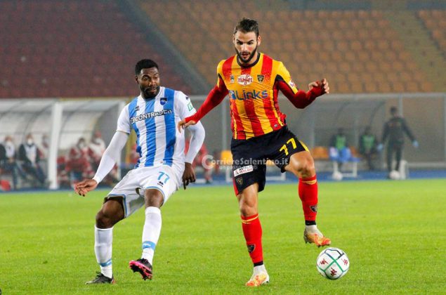 Prima vittoria in casa per i giallorossi, 3-1 sul Pescara di Oddo - Corriere Salentino