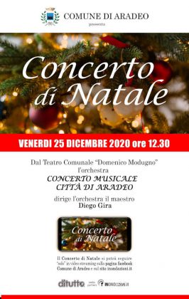 Aradeo, il Concerto di Natale in streaming per sentirsi più vicini con musica e cultura - Corriere Salentino