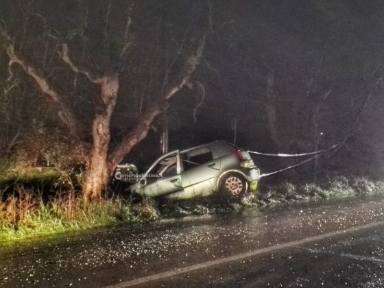Fuori strada con l'auto, poi lo schianto contro un ulivo: tanta paura per un 32enne - Corriere Salentino