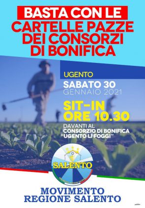 Cartelle pazze dei Consorzi di Bonifica, ad Ugento un sit-in di protesta del MRS - Corriere Salentino