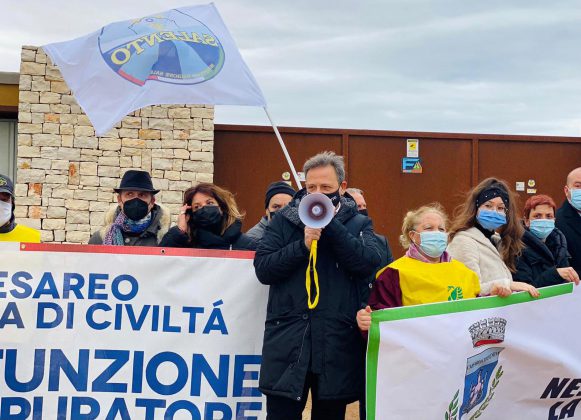 Depuratore di Porto Cesareo, sit-in per l’attivazione della rete fognaria - Corriere Salentino