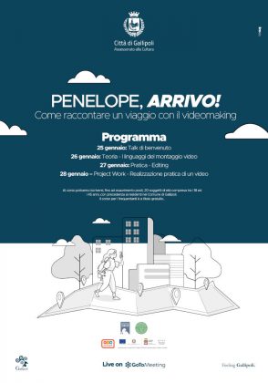 "Come raccontare un viaggio con il videomaking", al via le iscrizioni al workshop "Penelope, arrivo!" - Corriere Salentino