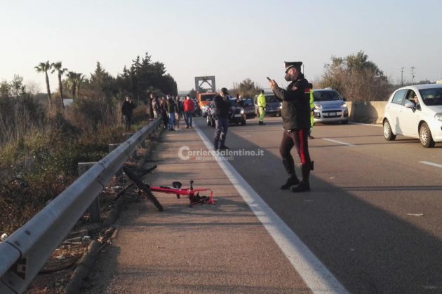 Travolto da auto pirata sulla statale: muore ciclista 45enne. Si costituisce responsabile - Corriere Salentino