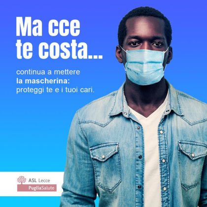 "Ma cce te costa": la campagna dell'Asl Lecce per l'uso corretto della mascherina - Corriere Salentino