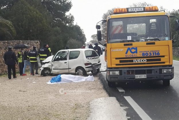 Tragedia alle porte di Galatina, perde il controllo del mezzo e finisce contro un muro: muore 88enne - Corriere Salentino