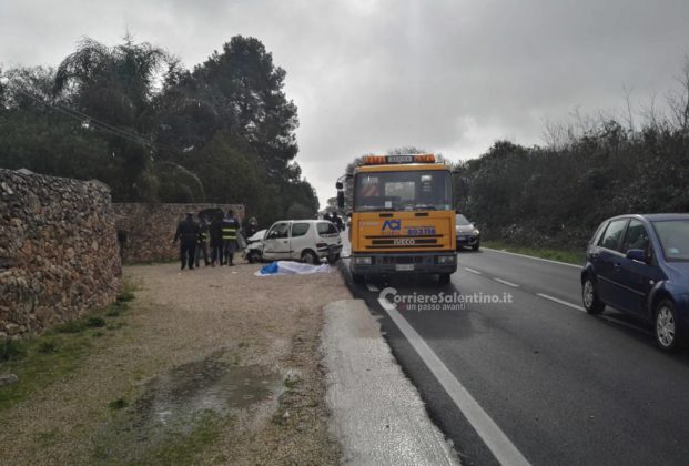 Tragedia alle porte di Galatina, perde il controllo del mezzo e finisce contro un muro: muore 88enne - Corriere Salentino