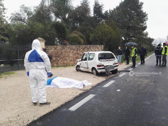 Tragedia alle porte di Galatina, perde il controllo del mezzo e finisce contro un muro: muore 88enne - Corriere Salentino