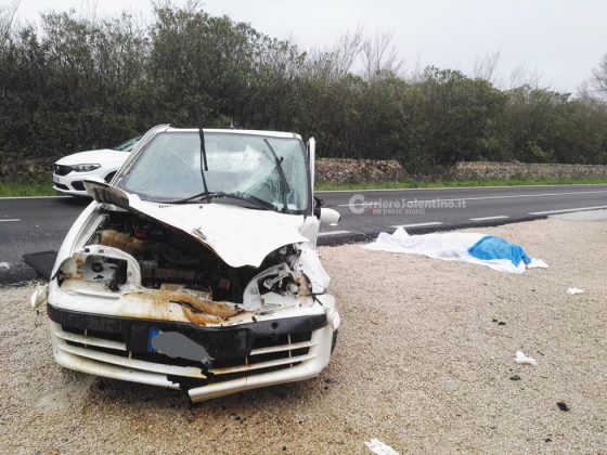 Tragedia alle porte di Galatina, perde il controllo del mezzo e finisce contro un muro: muore 88enne - Corriere Salentino