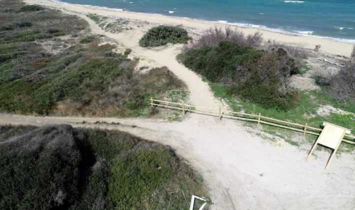 Progetto Welcome: concluso l’intervento sperimentale di ricostituzione del cordone dunale a San Cataldo - Corriere Salentino