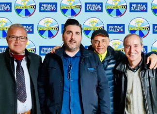 Congedi, Pizzolante, Manni e Paiano entrano nel direttivo di Ugento del MRS
