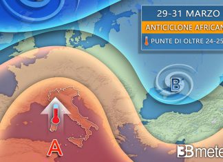 3bmeteo.com: “Weekend delle Palme variabile, poi arriva l’anticiclone africano: attesi picchi di 25°”